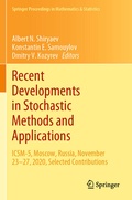 Cover: Recent Developments in Stochastic Methods and Applications - Springer
