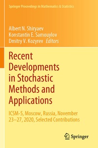 Enlarge image Cover: Recent Developments in Stochastic Methods and Applications - Springer