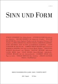 Cover: Sinn und Form 4/2021 - SINN und FORM