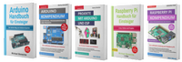 Enlarge image Cover: Arduino Handbuch für Einsteiger + Arduino Kompendium + Projekte mit Arduino und ESP + Raspberry Pi Handbuch für Einsteiger + Raspberry Pi Kompendium - BMU Media Verlag
