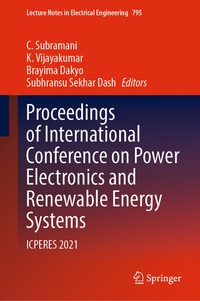 Enlarge image Cover: Proceedings of International Conference on Power Electronics and Renewable Energy Systems - Springer