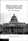 Bild: Chinese Courts and Criminal Procedure - Cambridge University Press
