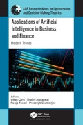 Cover: Applications of Artificial Intelligence in Business and Finance - Apple Academic Press Inc.