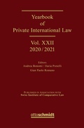 Cover: Yearbook of Private International Law Vol. XXII - 2020/2021 - Otto Schmidt Verlag