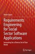 Cover: Requirements Engineering for Social Sector Software Applications - Springer