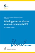 Cover: D&eacute;veloppements r&eacute;cents en droit commercial VII - St&auml;mpfli Verlag