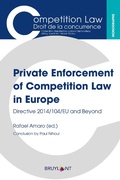 Cover: Private Enforcement of Competition Law in Europe - Bruylant