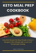 Cover: Keto Meal Prep Cookbook For Beginners - Nancy Stevenson