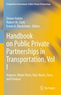 Cover: Handbook on Public Private Partnerships in Transportation, Vol I - Springer