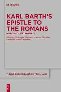 Abbildung von: Karl Barth's Epistle to the Romans - De Gruyter