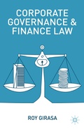 Cover: Corporate Governance and Finance Law - Palgrave MacMillan