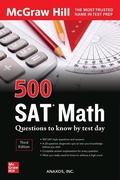 Cover: 500 SAT Math Questions to Know by Test Day, Third Edition - McGraw-Hill Education