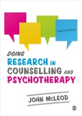 Cover: Doing Research in Counselling and Psychotherapy - SAGE Publications Ltd