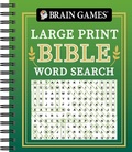 Cover: Brain Games - Large Print Bible Word Search (Green) - Publications International, Ltd.