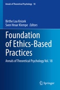 Cover: Foundation of Ethics-Based Practices - Springer