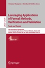 Cover: Leveraging Applications of Formal Methods, Verification and Validation: Tools and Trends - Springer
