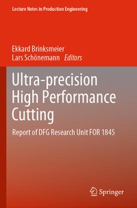 Enlarge image Cover: Ultra-precision High Performance Cutting - Springer