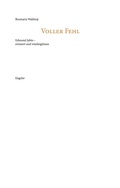 Cover: Voller Fehl - Urs Engeler