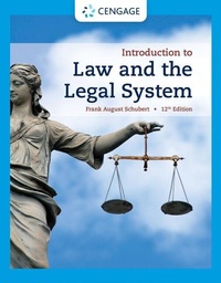 Enlarge image Cover: Introduction to Law and the Legal System - Wadsworth Publishing Co Inc