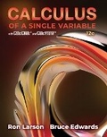 Cover: Student Solutions Manual for Larson/Edwards' Calculus of a Single Variable - CENGAGE Learning Custom Publishing