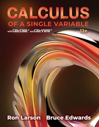 Abbildung von: Student Solutions Manual for Larson/Edwards' Calculus of a Single Variable - CENGAGE Learning Custom Publishing