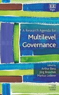 Cover: A Research Agenda for Multilevel Governance - Edward Elgar Publishing