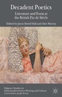 Cover: Decadent Poetics - Palgrave Macmillan