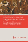 Cover: Dinge - Gaben - Waren - J.B. Metzler