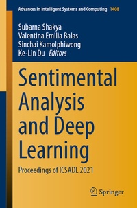 Enlarge image Cover: Sentimental Analysis and Deep Learning - Springer