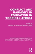 Cover: Conflict and Harmony in Education in Tropical Africa - Routledge