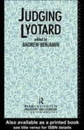 Cover: Judging Lyotard - Routledge