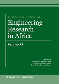 Abbildung von: International Journal of Engineering Research in Africa Vol. 55 - Trans Tech Publications Ltd