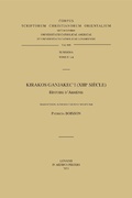 Cover: Kirakos Ganjakec'i (XIIIe si&egrave;cle). Histoire d'Arm&eacute;nie - Peeters Publishers