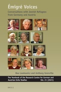 Cover: Emigre Voices - Brill