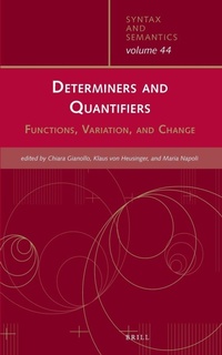 Enlarge image Cover: Determiners and Quantifiers - Brill