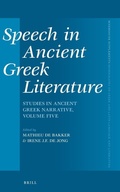 Cover: Speech in Ancient Greek Literature - Brill