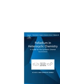 Cover: Palladium in Heterocyclic Chemistry - Elsevier