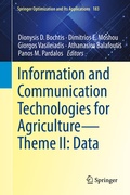 Cover: Information and Communication Technologies for Agriculture-Theme II: Data - Springer