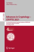 Cover: Advances in Cryptology - CRYPTO 2021 - Springer