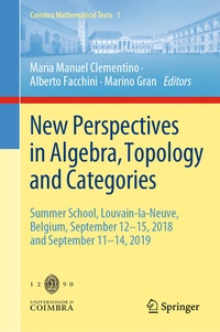 Abbildung von: New Perspectives in Algebra, Topology and Categories - Springer