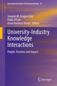 Enlarge image Cover: University-Industry Knowledge Interactions - Springer