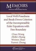 Cover: Local Well-Posedness and Break-Down Criterion of the Incompressible Euler Equations with Free Boundary - American Mathematical Society