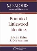 Cover: Bounded Littlewood Identities - American Mathematical Society