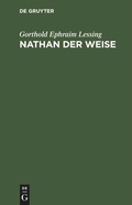 Cover: Nathan der Weise - De Gruyter