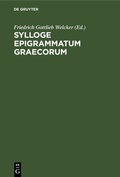 Cover: Sylloge Epigrammatum Graecorum - De Gruyter