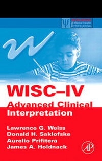 Enlarge image Cover: WISC-IV Advanced Clinical Interpretation - Academic Press