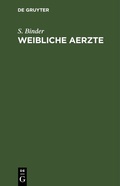 Cover: Weibliche Aerzte - De Gruyter