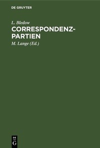 Enlarge image Cover: Correspondenz-Partien - De Gruyter