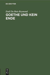 Enlarge image Cover: Goethe und kein Ende - De Gruyter