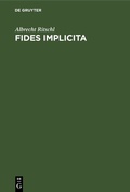 Cover: Fides implicita - De Gruyter